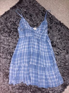 Aeropostale Blue Plaid Sundress